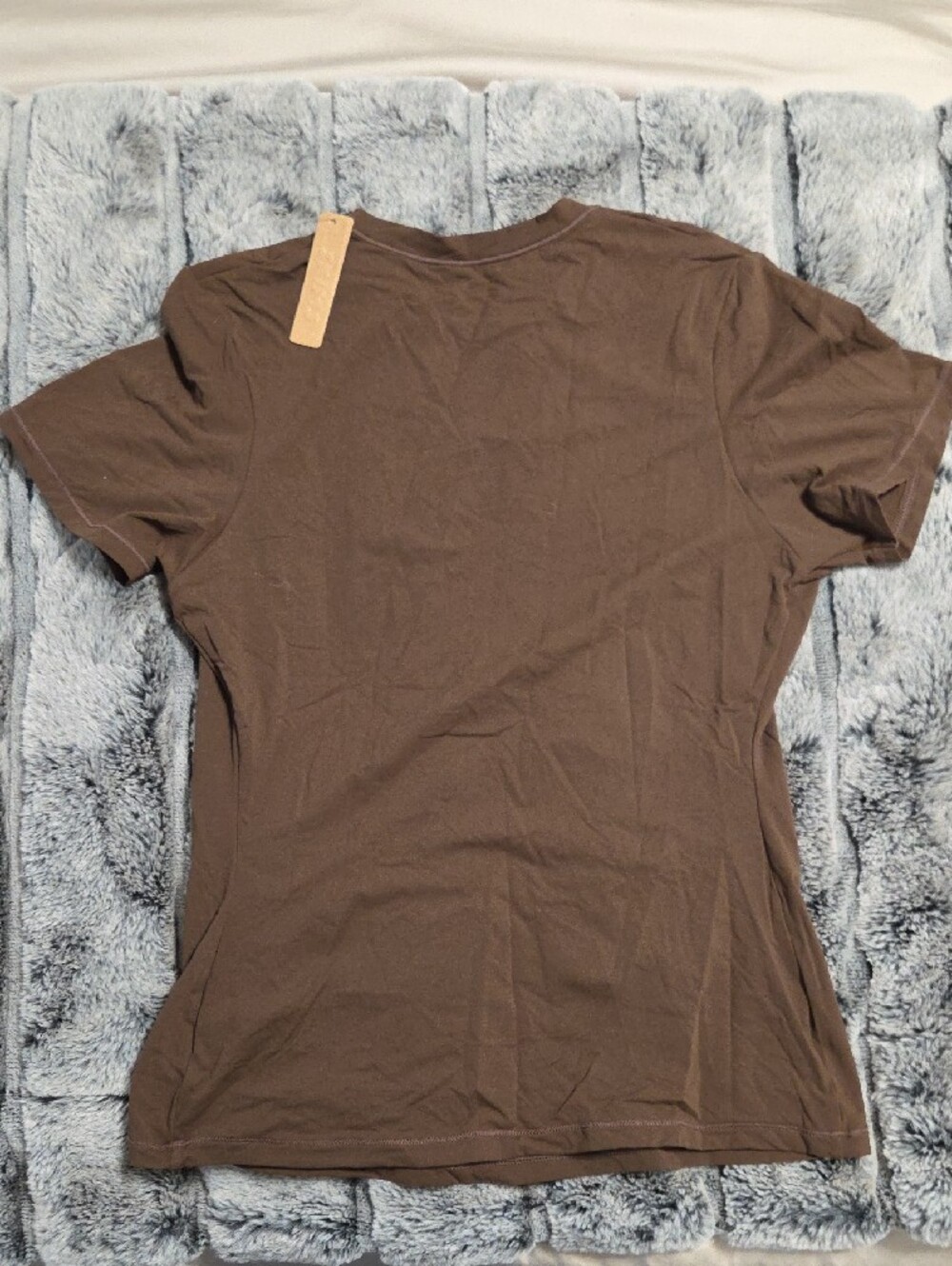 SKIMS Brown Short Sleeve Crewneck Tee In Cocoa - Picture 4 of 4